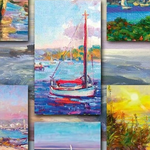 New sealed Ravensburger 1500pcs Puzzle-Coastal Collage | Adult Puzzles - Picture 6 of 12